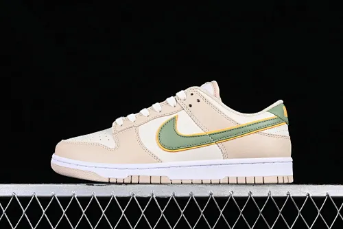 All categories Nk SB Dunk series Nk SB Dunk Low low-top sneakers Nk Dunk Low "Pale Ivory" dark and light ivory color matching SB low-top sports and leisure sneakers FQ6869-131